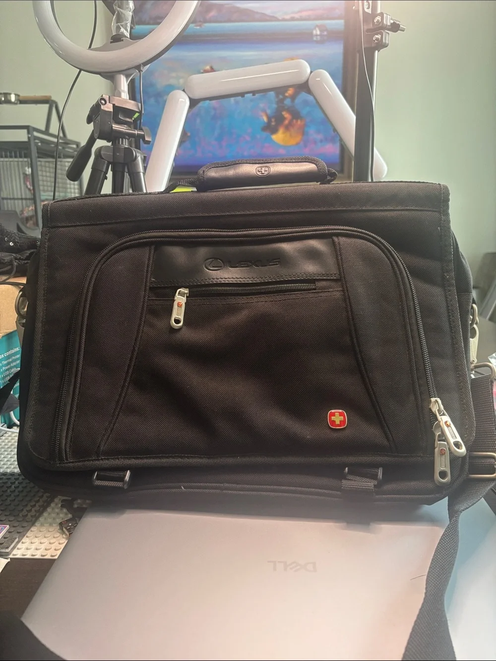 Black Men's Briefcase Laptop Bag